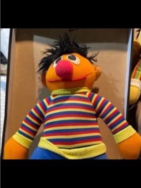 Vintage 1984 Playskool Sesame Street BERT SND ERNIE Plush 12” Toy Dolls